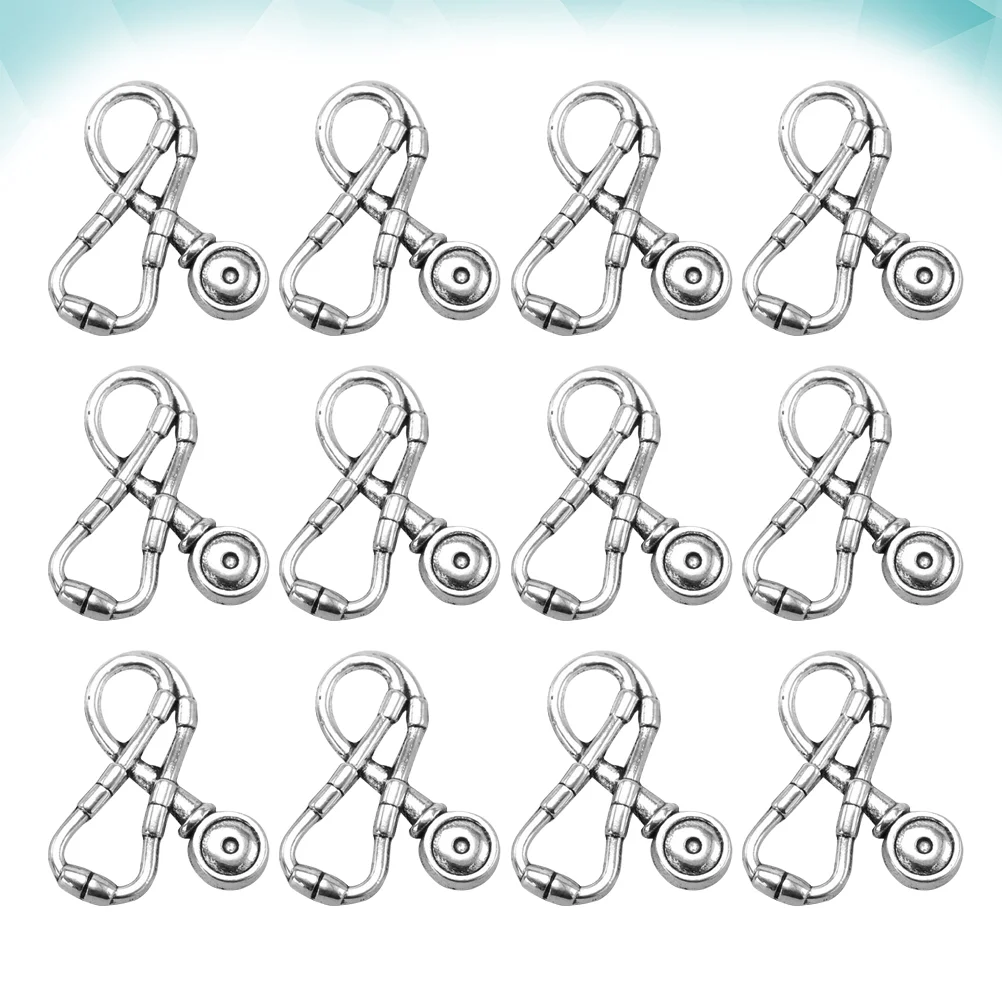 

50pcs Stethoscope Shaped Pendants Charms Creative DIY Jewelry Making Accessory for Necklace Bracelet