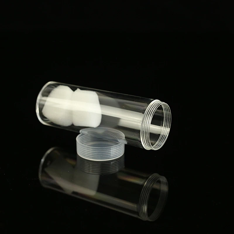 Прозрачная пластиковая трубка для хранения монет защитный держатель