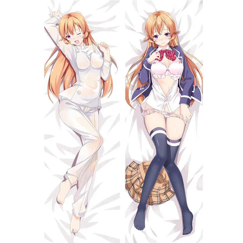 

Anime Food Wars Shokugeki No Soma Pillow Cover Nakiri Erina 2Way Dakimakura Case 3D Double-sided Bedding Hugging Body Pillowcase