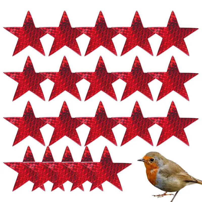 

Window Stickers For Bird Strikes Reflective Window Decal Glass Alert Stickers 20pcs Window Clings Bird Alert Decals To Prevent