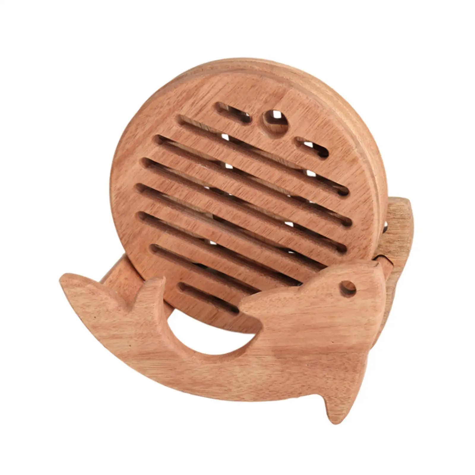 

6 Pieces Wood Coaster Dining Table Mat Crafts Cup Mat Practical Durable Placemat for Desktop Home Office Decor