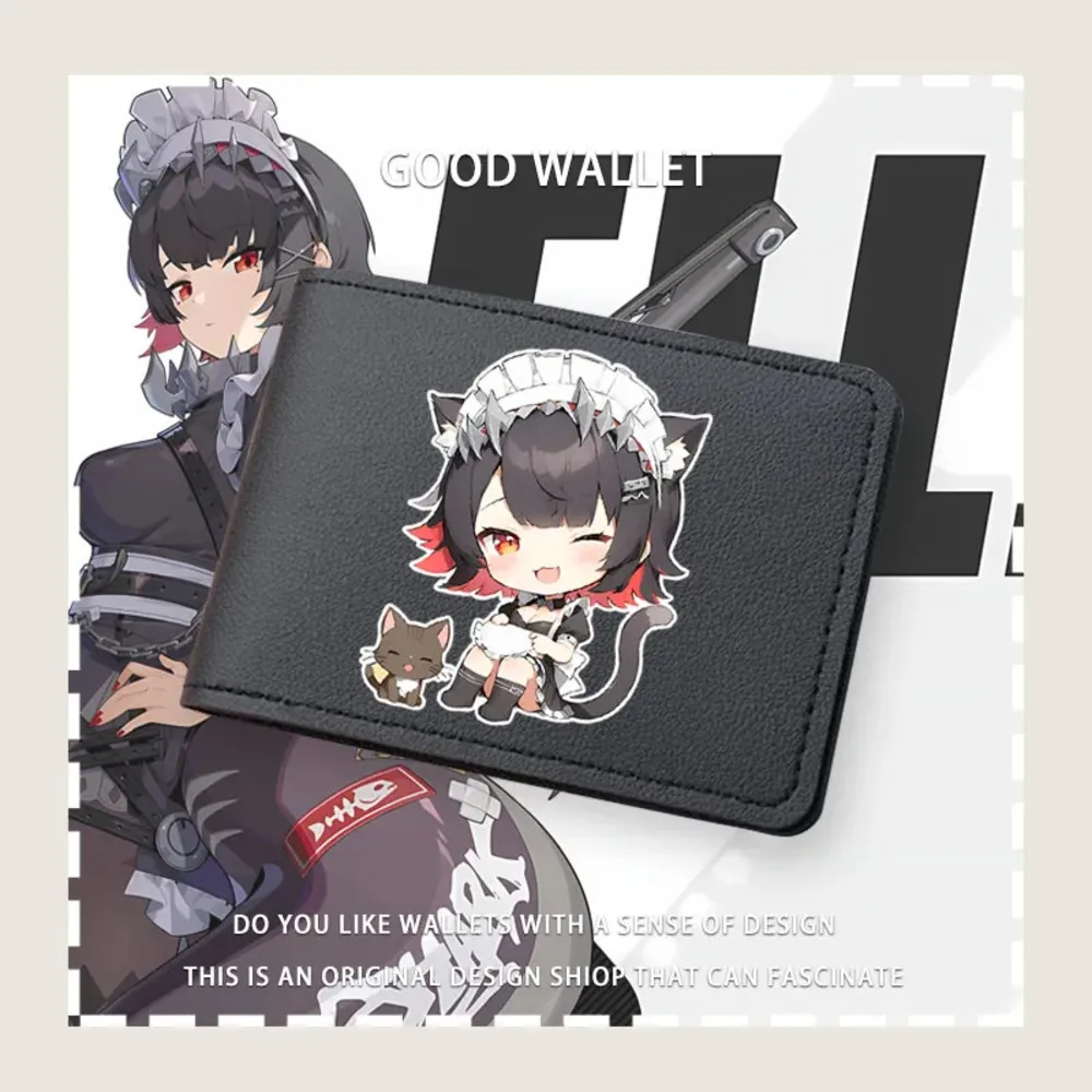 Аниме Zenless Zone Zero Ellen Joe Bifold короткий кошелек из искусственной кожи унисекс