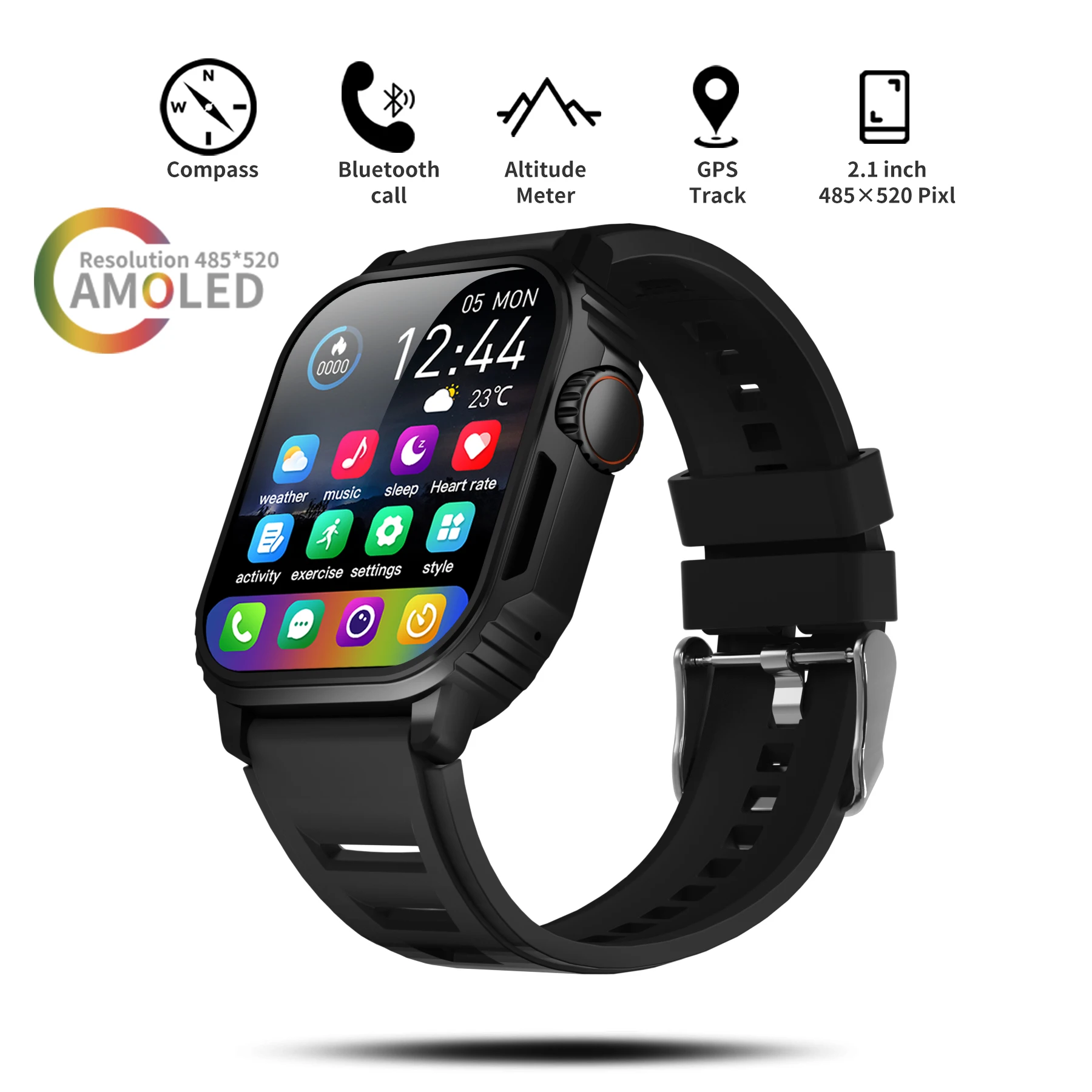 

2023 Ultra 11 Rugged Smart watches for men Compass Waterproof Altitude 90+ Sport modes Military Smartwatch Bluetooth Call