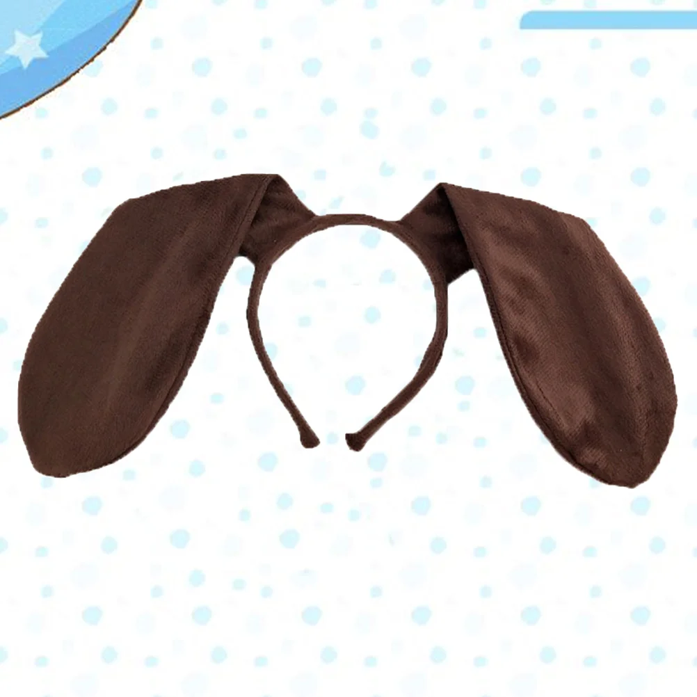 

Dog Ears Headbandkids Costume Animalheadbands Puppy Party Brown Ear Costumes Girls Cartoon Tail Childrensupplies Hair Loop