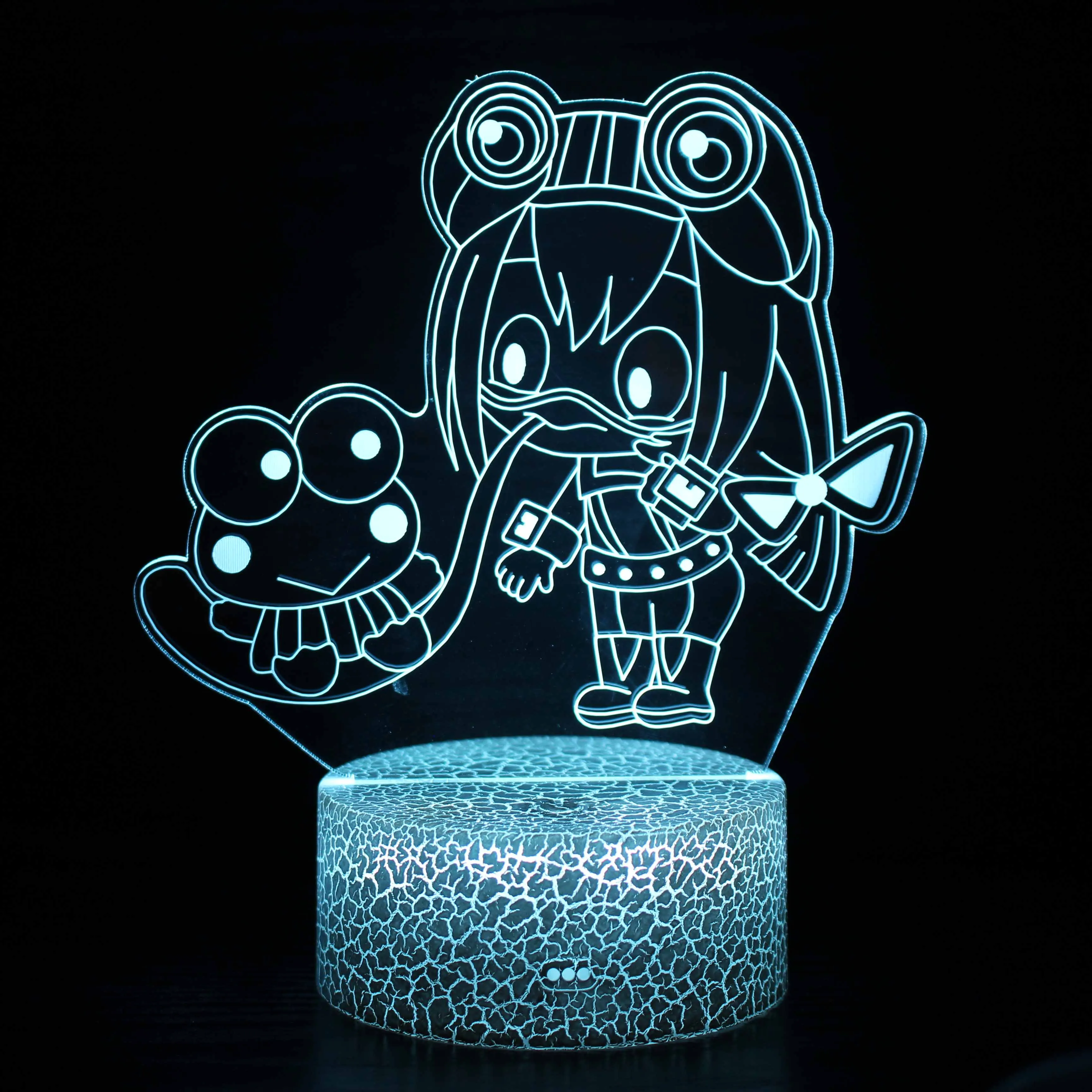 

Classic Cartoon Nightlight Cute Kitty 3D Illusion Lamp Bunny Anime Design Bedside Touch Light Christmas Gift for Kids Room Decor