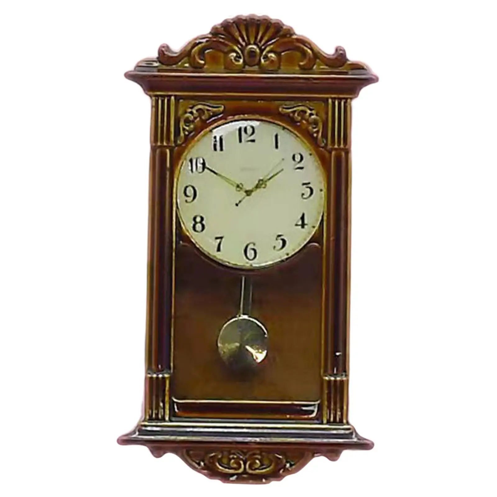 

Retro Dollhouse Pendulum Clock BJD Doll Decor Ornament Decoration for Gifts