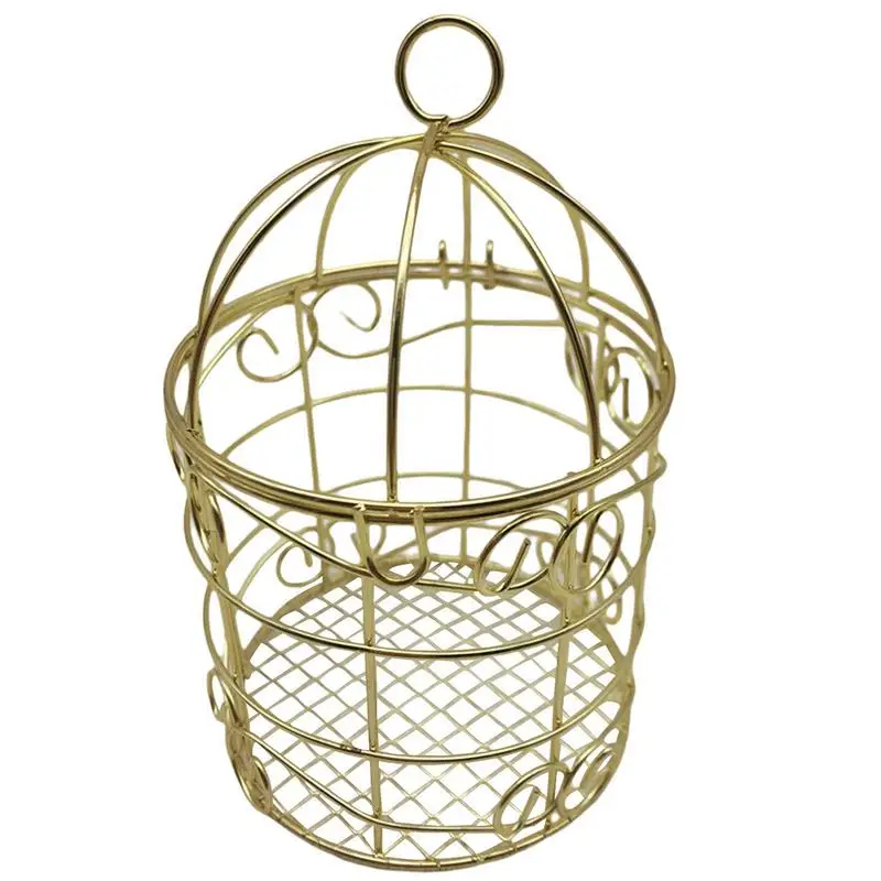 Candy Box Iron Candle Holder For Party Birdcage Wedding Cand