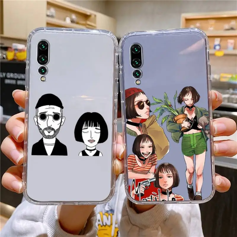 

Movie Killer Leon And Mathilda Phone Case For Xiaomi 11 Redmi Note 11pro5G 8T 12S K30 10T Pro Ultra K40pro Transparent Case