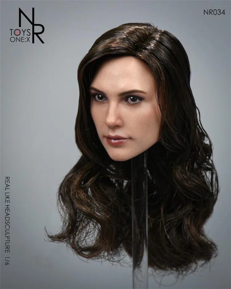 Фото NRTOYS NR34 1/6 Nvxia голова скульптура 5,0 волосы пересаженные Для 12-дюймового действия Женская фотосессия №2
