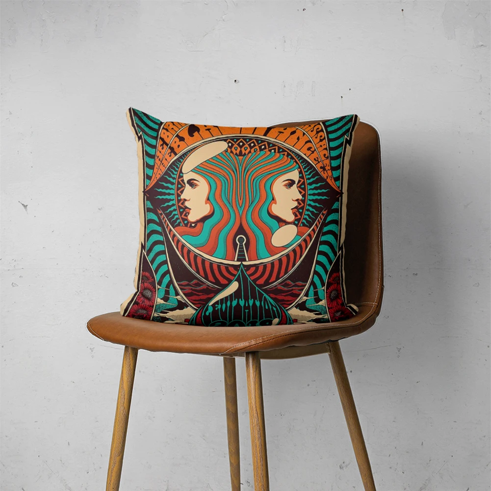 

PSYCHEDELIC PILLOW 032 Customizable Bedroom Bed Sofa Hotel Car Lumbar Pillow Fashion Decorative Cover