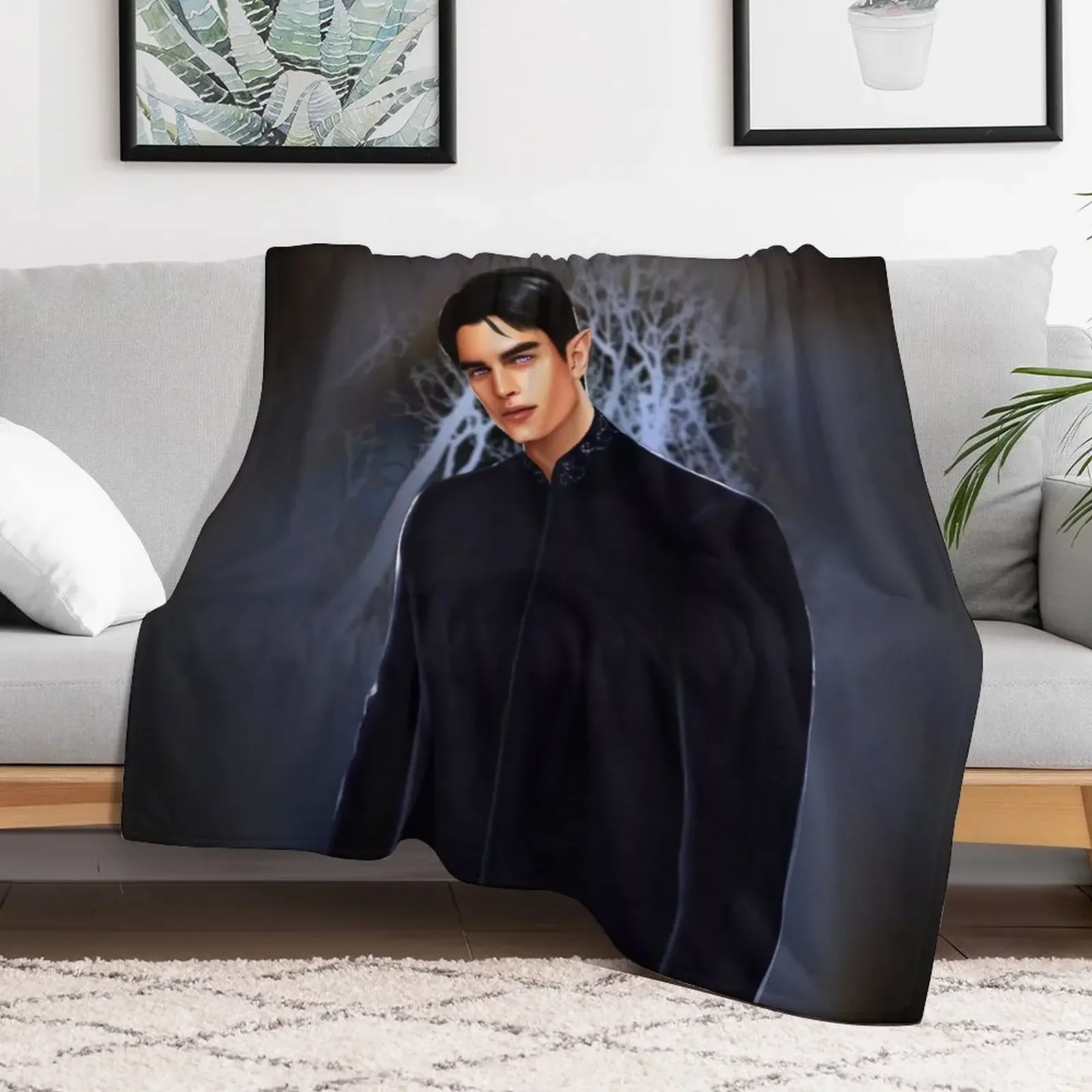 Rhysand из серии ACOTAR. Плед Роскошные покрывала. Одеяла.