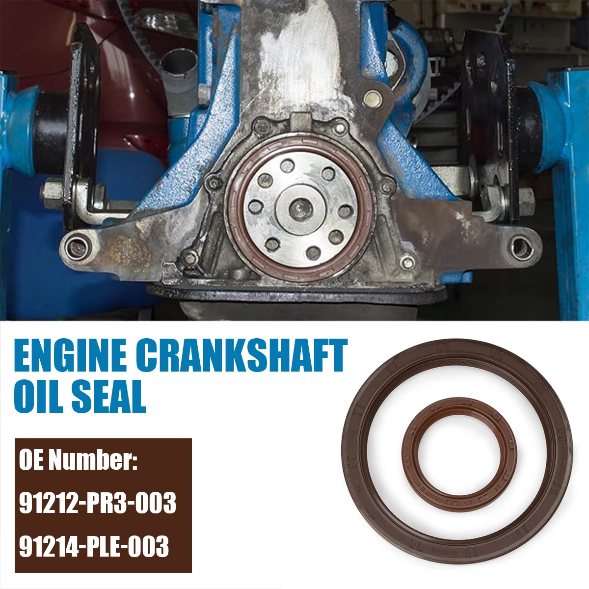 1 комплект 91212-PR3-003 + 91214-PLE-003 сальник масляного насоса передний и задний главный