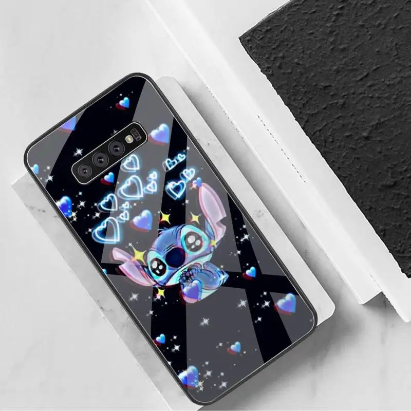 Милый чехол для телефона из закаленного стекла Samsung S20 Plus S7 S8 S9 S10 Note 8 9 10 |