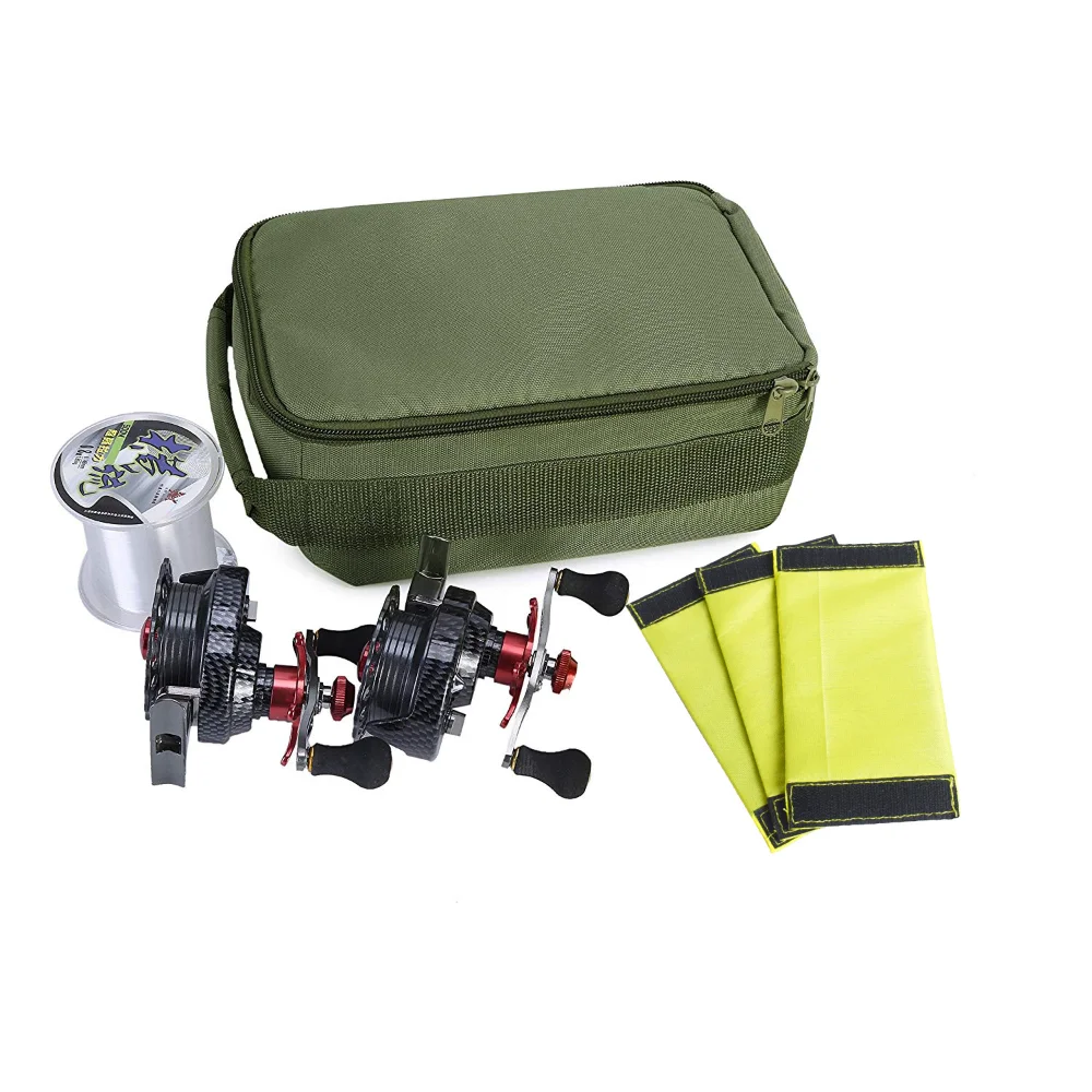 

Low Price Fishing Tackle Bag 3 IN 1 Fishing Reel Fishing Line Lure Hook Storage Handbag Outdoor Carp Fishing Reel Gear
