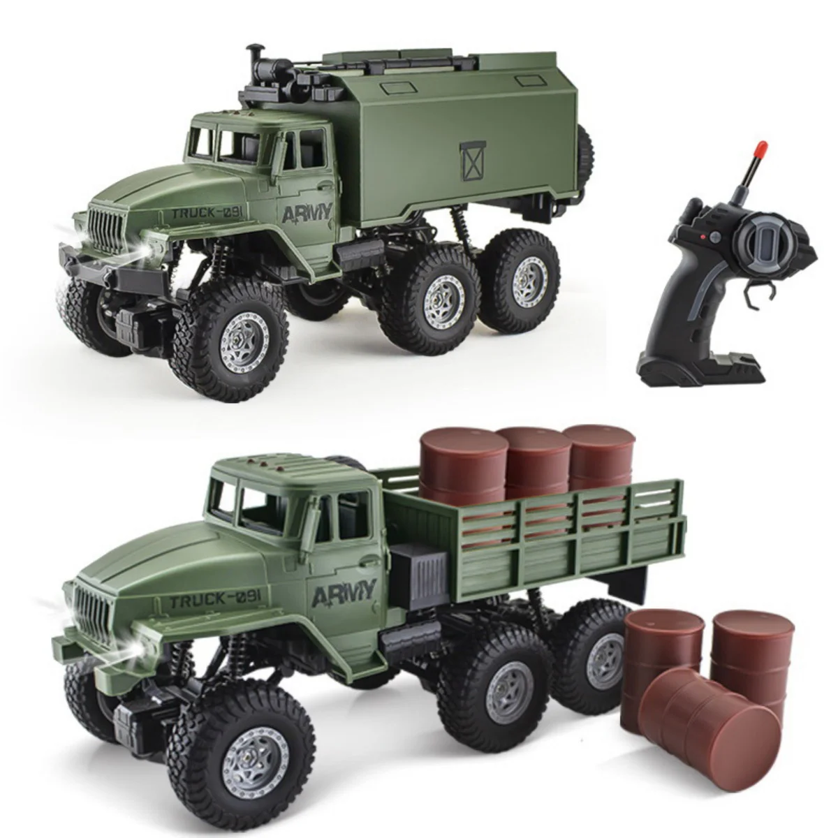 

New 1:16 4CH Kids 4x4 Remote Control Toy Car with Light Six-wheel 4WD Climbing Remote Control Car, Rechargeable RC Car Toys Boys