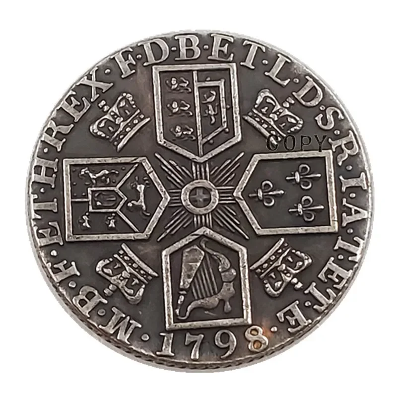 1787 1798 Соединенное Королевство 1 Шиллинг - Копированные монеты Джорджа III