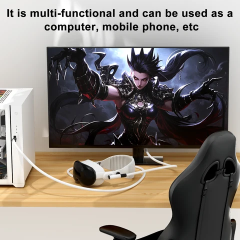 Кабель VR GQZJHOME USB A к Type C 5 м для Quest3/Quest3S, Quest2