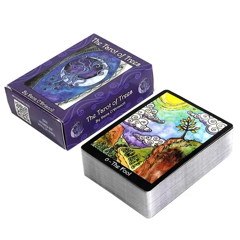 

Tarot Of Trees 78 Cards Family Party P rophecy Divination Board Games Party Playing Card Tarot Deck Oracle Cards English Tarots