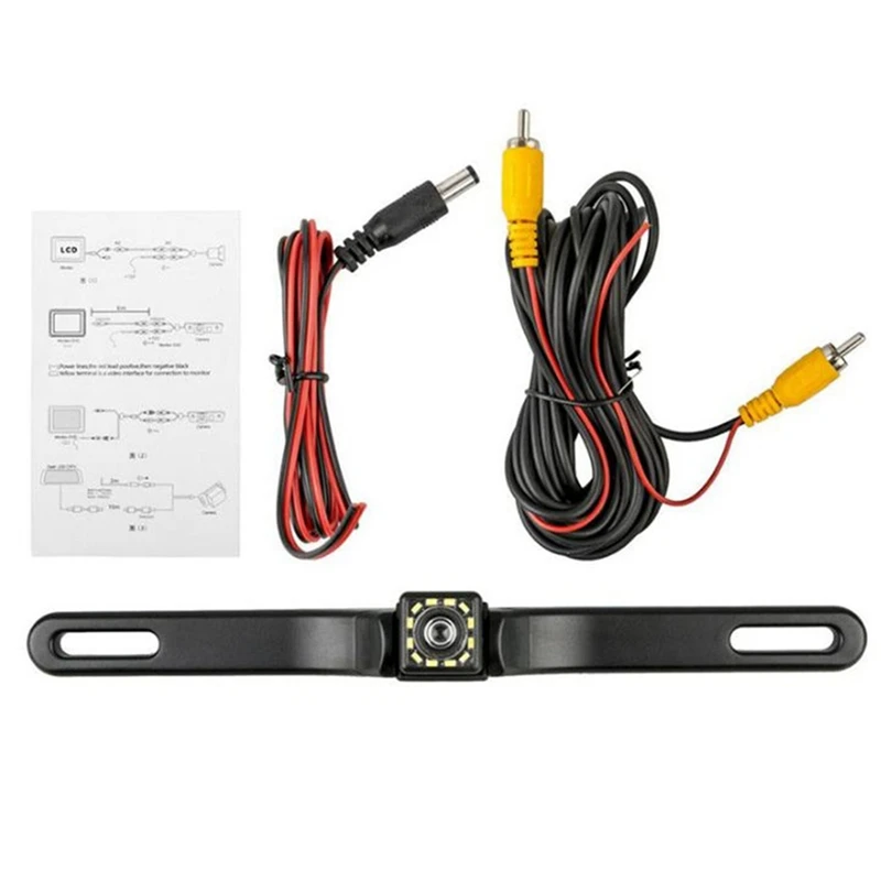 

Back Up Camera Waterproof Rearview Camera Car HD 12 LED Night Vision Reversing Camera Wideview Angle For Universal SUV, Trucks