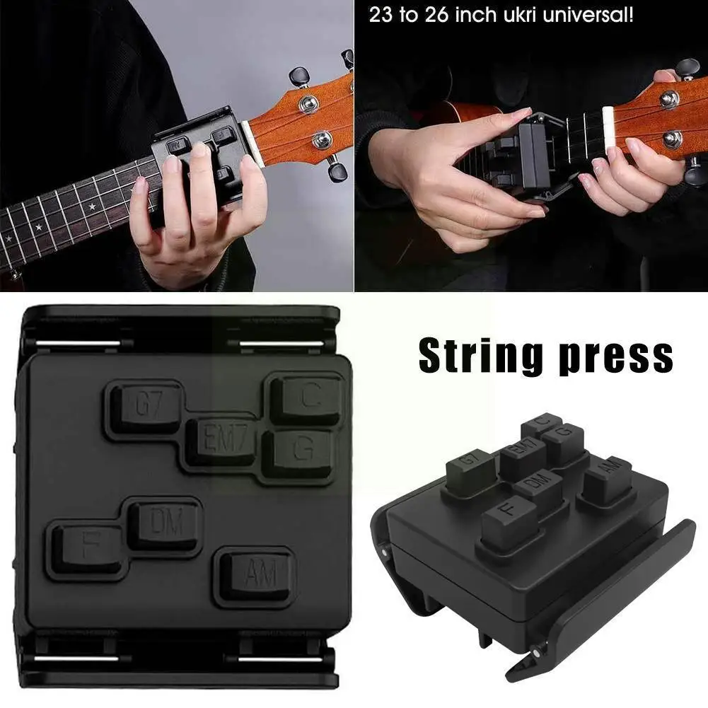 

Learning System Practrice Aid Portable Ukulele Chord Beginner Trainer Musical O6k7