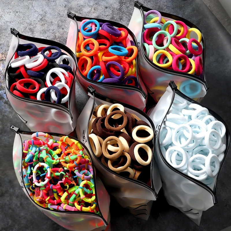 

Elastic Hair Bands Girls Hair Accessories Colorful Nylon Headband Kids Ponytail Holder Scrunchie Ornaments Gift