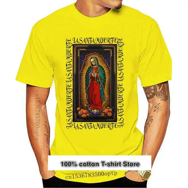 

Camisetas estampadas de La Muerte de Santa para hombre, camisa de manga corta con cuello redondo, 2021