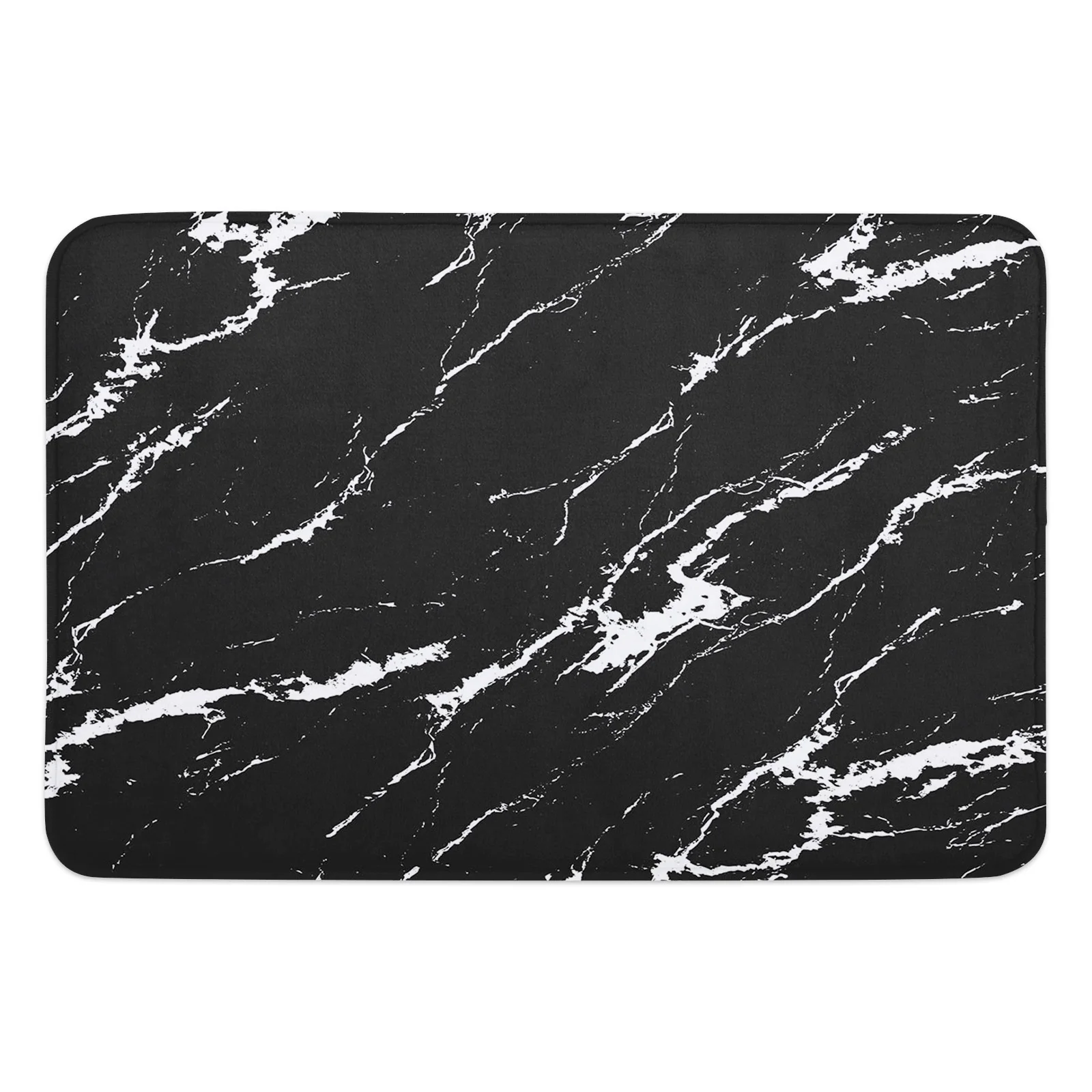 

Black Crack Abstract Art Printed Door Mat Rugs For Bedroom Anti-slip Entrance Printed Door Mat Carpets In Living Room
