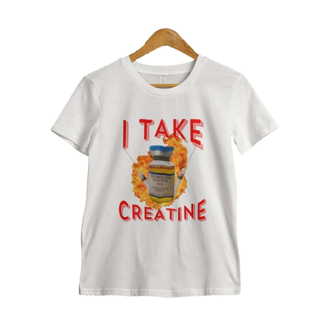 Забавная креатиновая рубашка футболка для тренажерного зала с юмором Подарочные