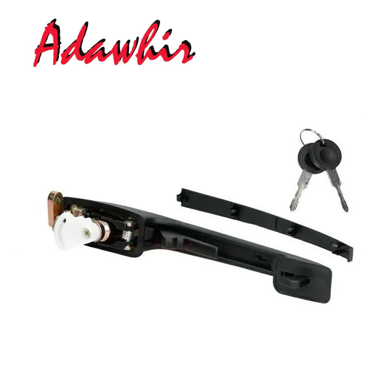 

For AUDI 80 78-86 100 77-83 OUTER RIGHT FRONT DOOR HANDLE WITH 2 KEYS 813837206C 813837206
