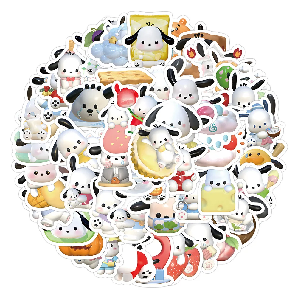 10/30/60PCS Sanrio Cute Pachacco Stickers Cartoon Decals Kids Toys DIY Decoration Laptop Suitcase Skateboard Helmet Bike Sticker