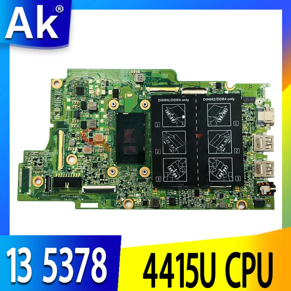 

Новая материнская плата Pentium 4415U 15296-1 для ноутбука Dell Inspiron 13 5378 X41DX Φ 0N7K0H N7K0H 100% протестирована