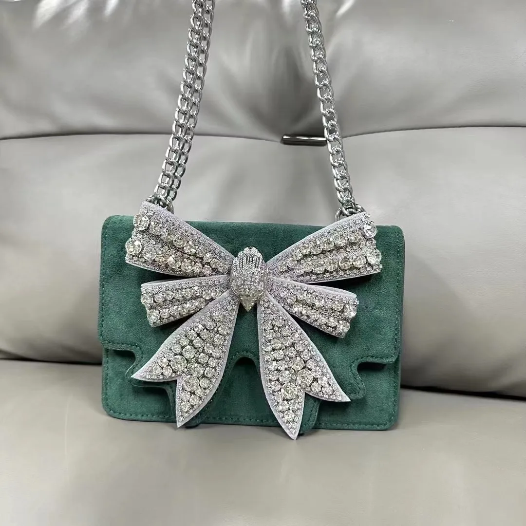 KURT GEIGER LONDON сумка с бантом и бриллиантами модные роскошные женские сумки через