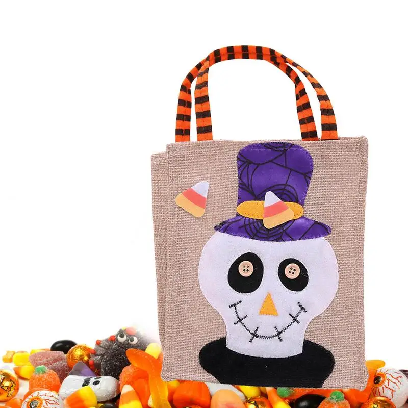 

Сумки-тоуты для Хэллоуина, многоразовые сумки-тоуты с ручками, сумки для подарков, для упаковки подарков, товары для Хэллоуина