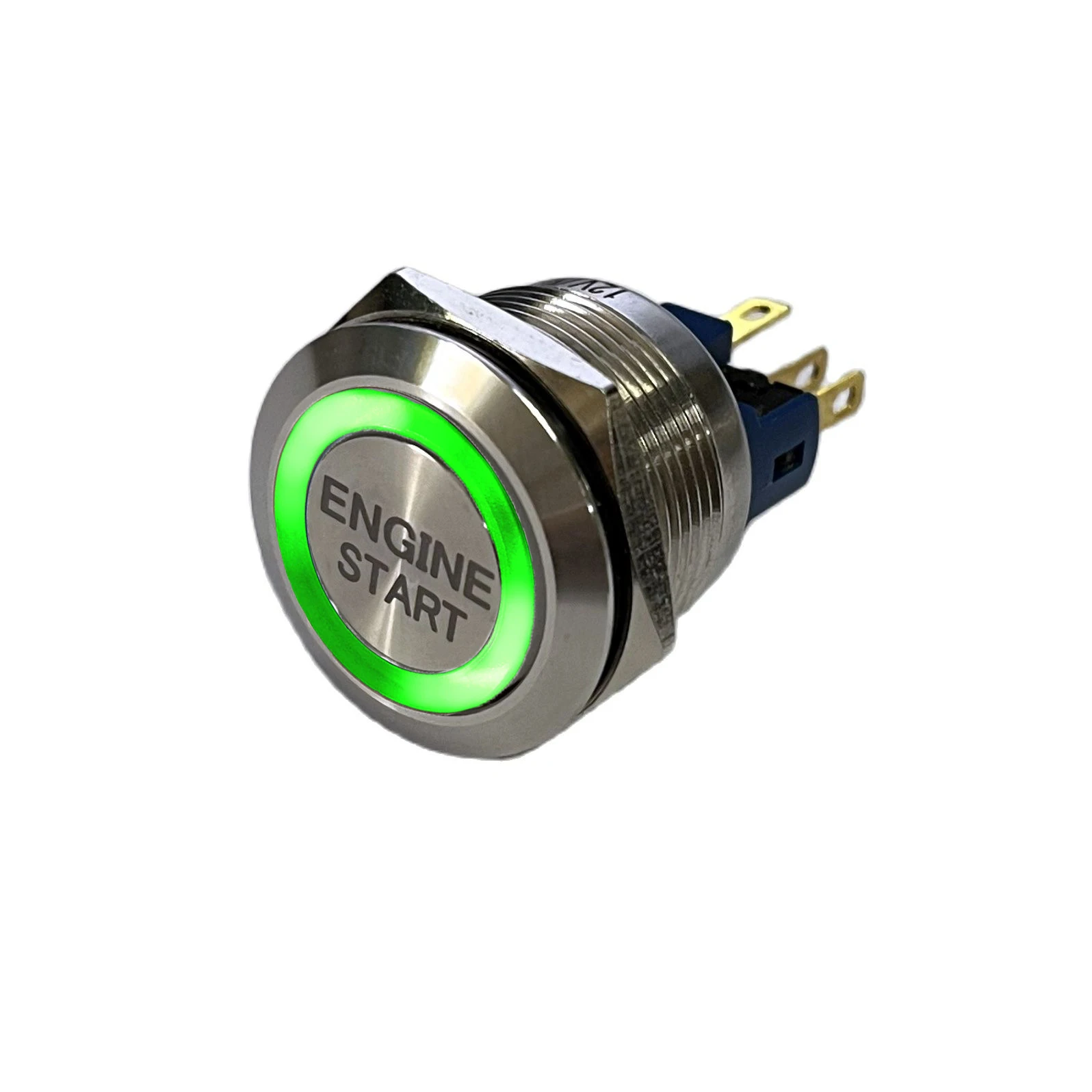 Лазерное пусковое кольцо для запуска двигателя, мгновенный водонепроницаемый переключатель с подсветкой, 22 мм, 25 мм, 30 мм, CE, RoHS