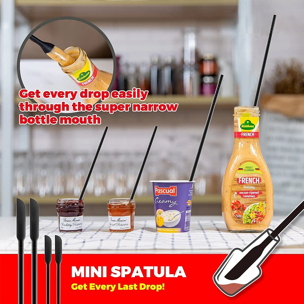 Силиконовая мини-Лопатка банка для бутылок скребок пищевых продуктов