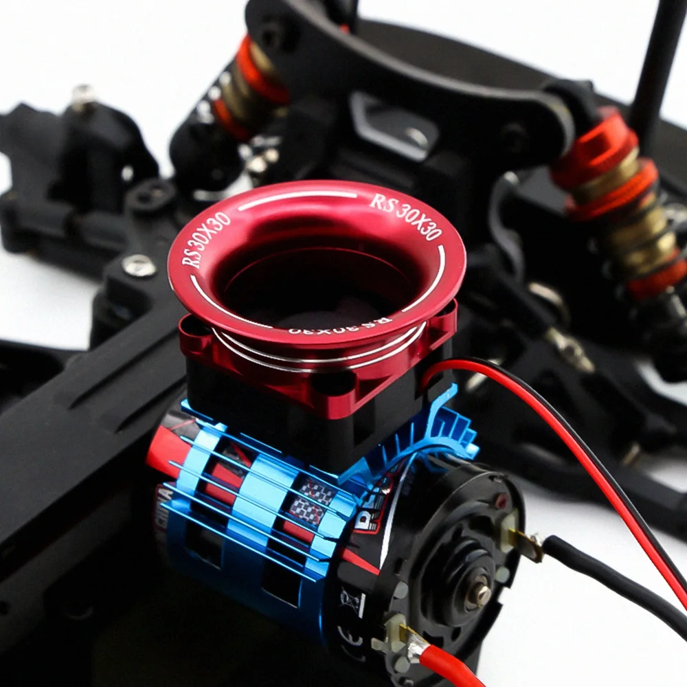 Крышка радиатора двигателя + охлаждающий вентилятор для WLtoys A959-B 144001 124019 HSP 1/8 1/10 RC