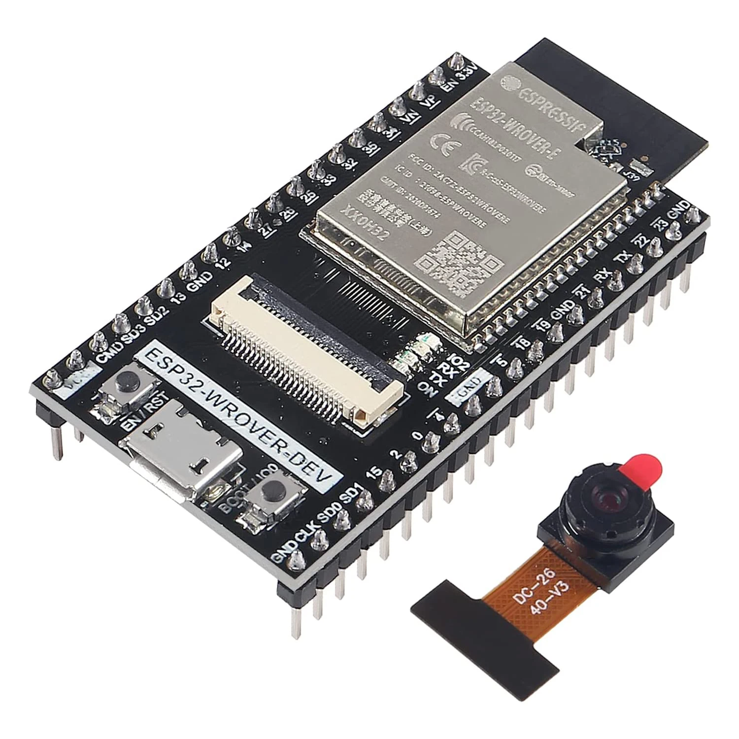 Справочная плата с беспроводной камерой, совместимой с Arduino IDE C, с кодом питона, подробные руководства, примеры проектов