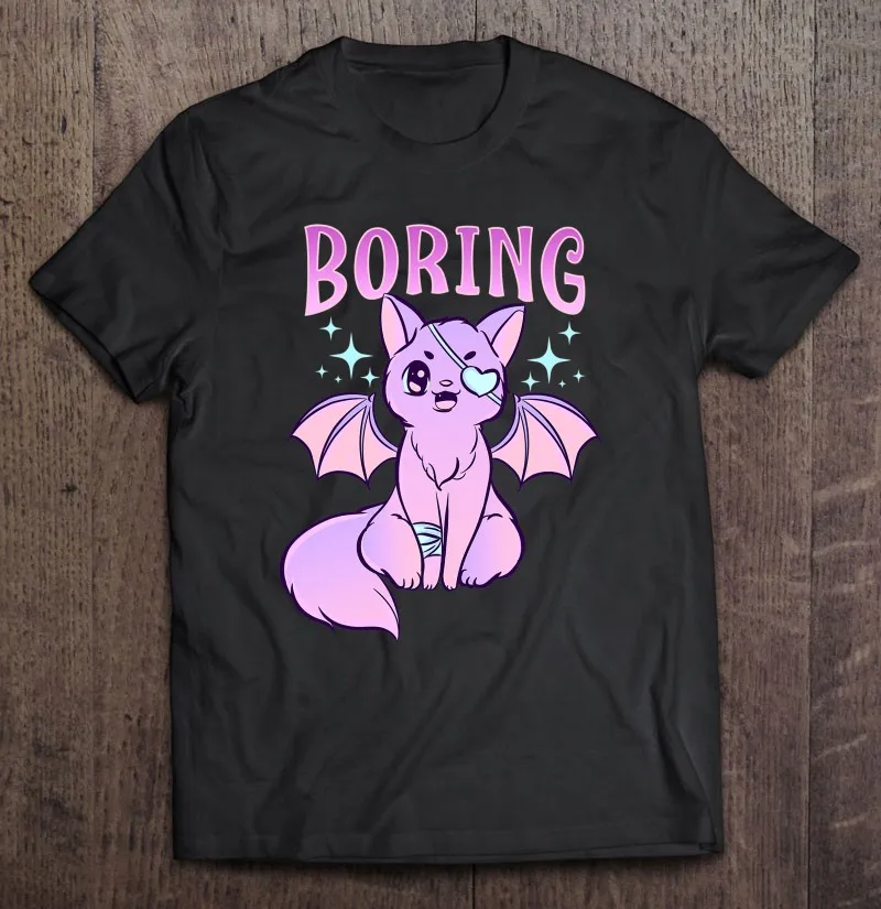 

Kawaii Pastel Goth Cute жуткий Кот летучая мышь аниме тема мужские футболки футболка мужская футболка винтажный принт аниме одежда для мужчин