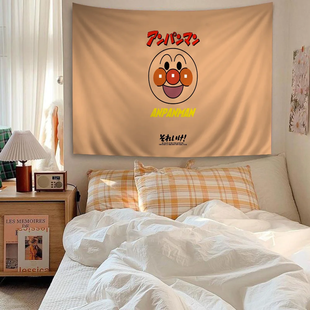 Children A-Anpanman Anime Cartoon Tapestry For Living Room Home Dorm Decor INS