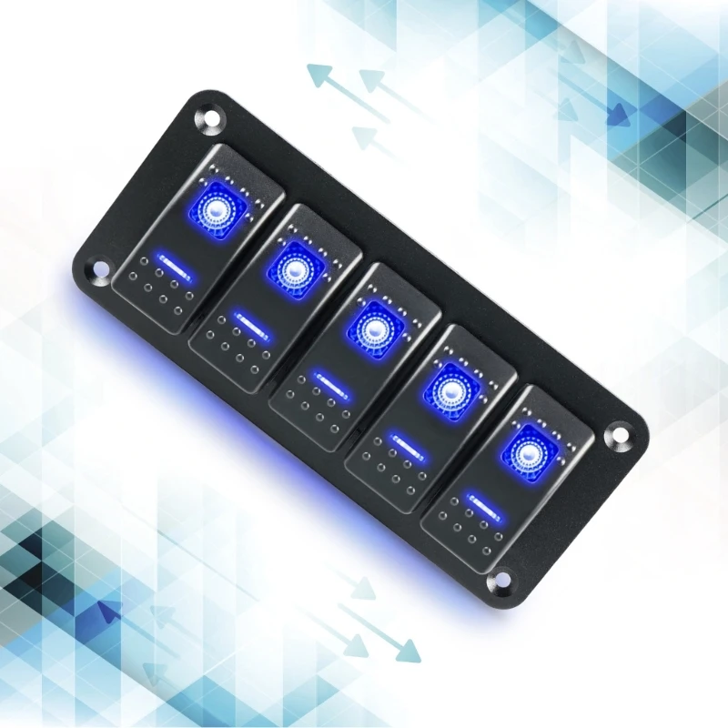 

Caravans Marine Truck 12V Panel with Blue LED Light for Car Maintenance