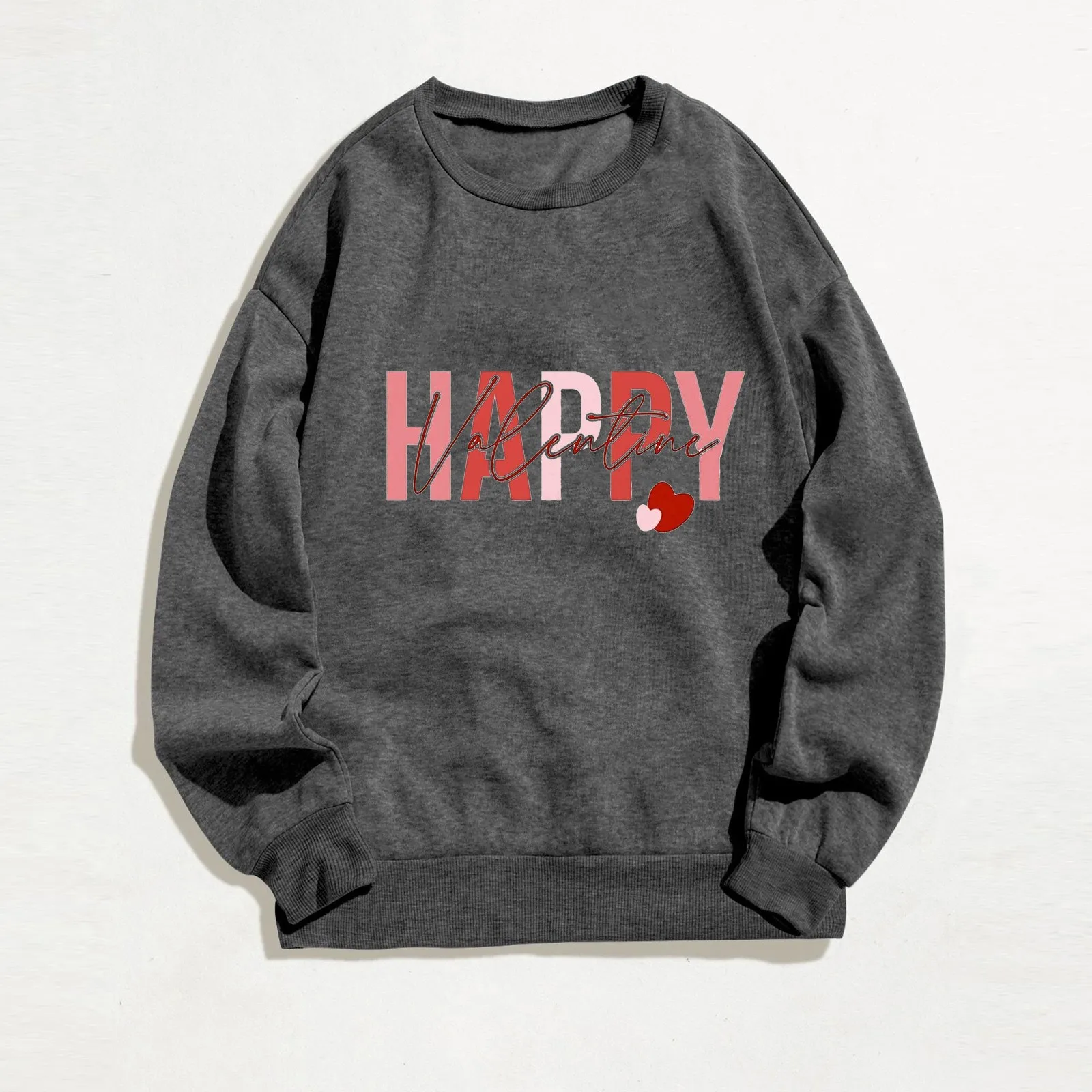 

Женская Повседневная Толстовка с длинным рукавом и надписью на День святого Валентина, удобные свитшоты с капюшоном для собак, женские толс...