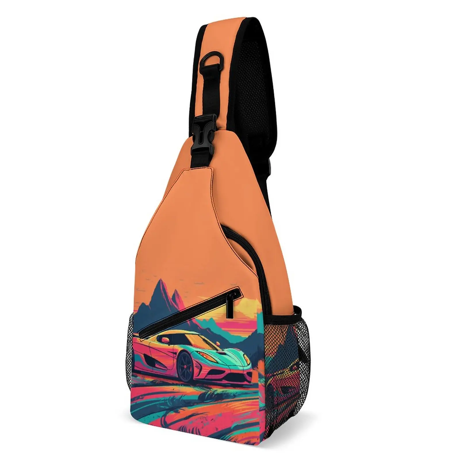 

Ultimate Sports Car Chest Bags Men Neo Fauvism Custom Shoulder Bag Cute School Crossbody Bag Sports Workout Sling Bags