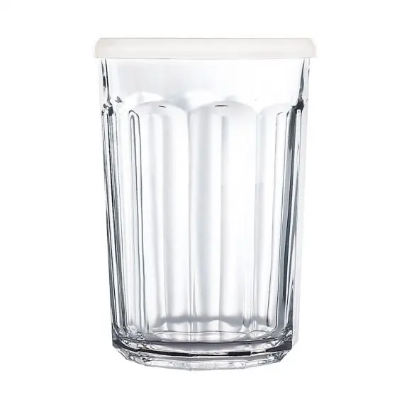 

oz. Working Glass Storage Jar/Cooler w/ White Lids 4 PC Set