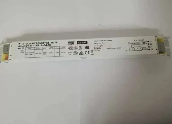 Фото Электронный балласт для ламп OSRAM стандартного типа QT-FIT T5 T8, универсальный, с поддержкой 2:1 (2 лампы на 1 балласт), 2*54-58 Вт. №2