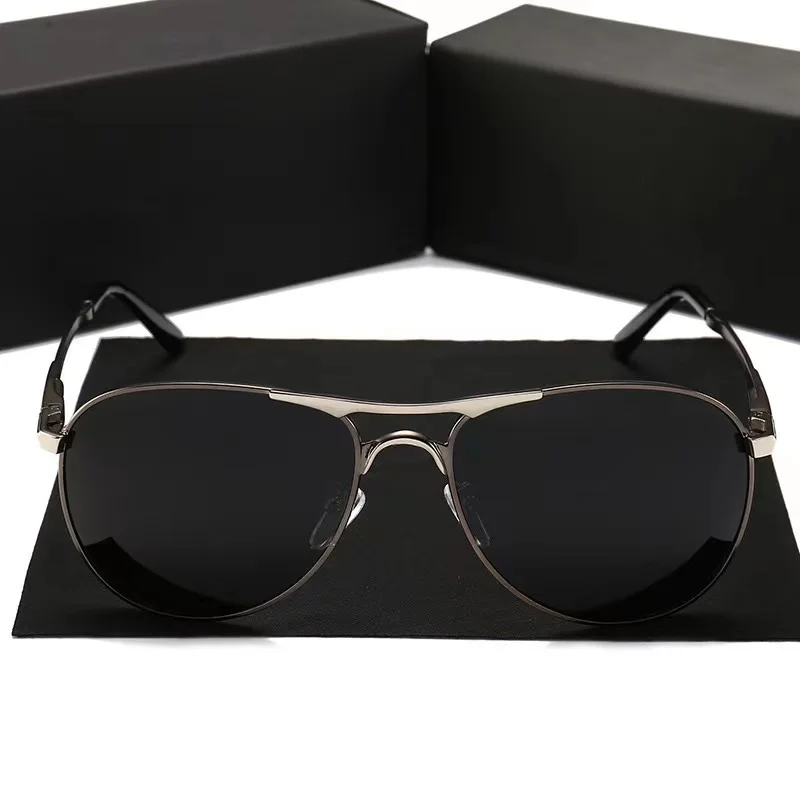 Солнцезащитные очки-авиаторы поляризационные для мужчин и женщин роскошные