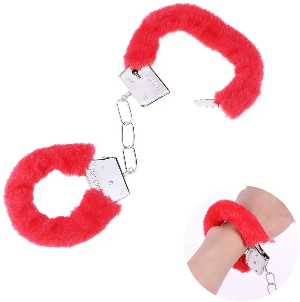 

Плюшевый пушистый металлический зажим красного цвета, эргономичный дизайн, практичные товары