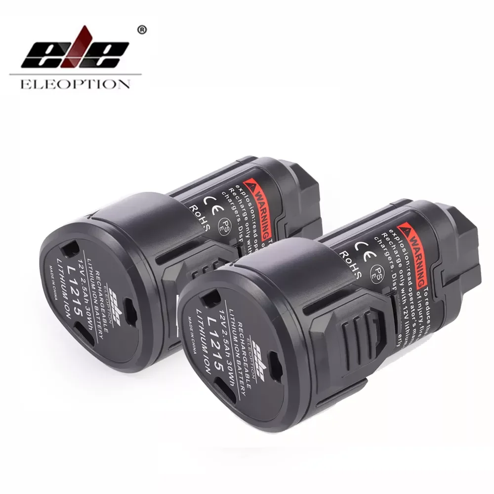 

ELEOPTION 3000mAh 12V L1215 Rechargeable Li-Lon Battery For AEG Ridgid L1215 BS12C,BS12C2,BSS12C L1215P L1215R