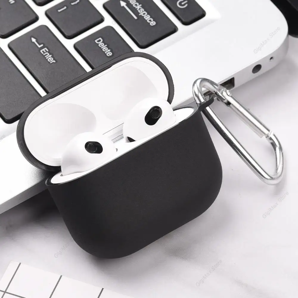 

Однотонный силиконовый чехол для наушников Apple Airpods 3, чехол для беспроводных наушников с зарядным устройством, чехол для наушников для Airpods 3...