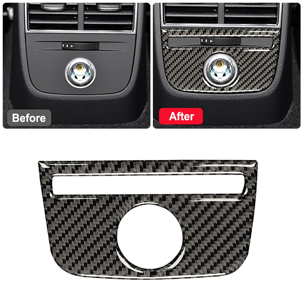 

Suitable for Audi A3 2013 2014 2015 2016 2017 2018 2019 2020 Carbon Fiber Rear Cigarette Lighter Decoration Sticker Auto Decor