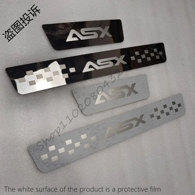 

Ultrathin Stainless Steel Door Sill Scuff Plate Articlefor For Asx 2013-2017 2018 2019 Door Sill Protectors Cover